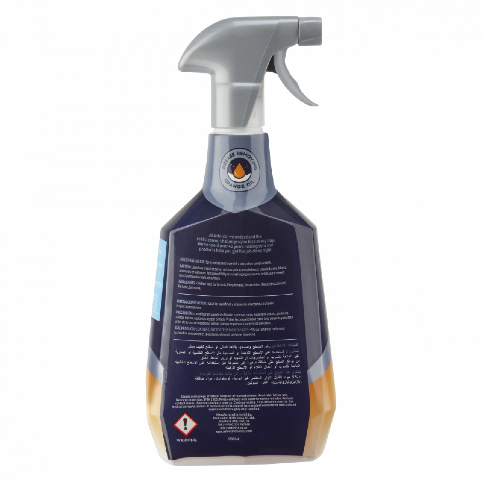 Nước tẩy rửa dầu mỡ nhà bếp cao cấp hương cam Astonish C6790